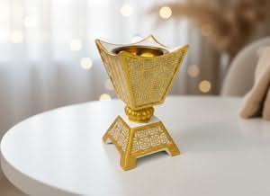 Gold Decorative Incense Burner SAND's CART Gold Decorative Incense Burner