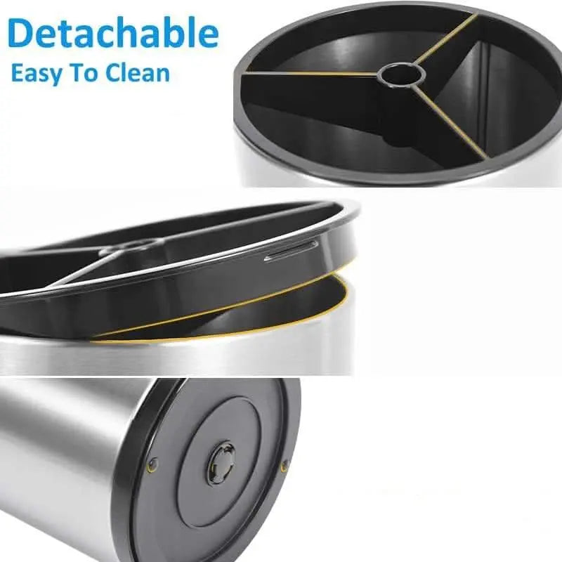Stainless Steel Rotating Storage Bucket SAND's CART Stainless Steel Rotating Storage Bucket