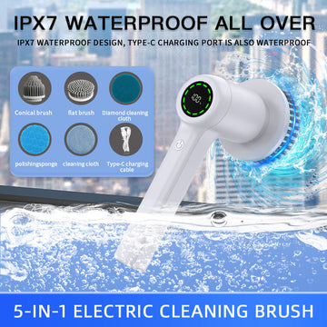 Rechargeable Cleaning Brush Cleaner