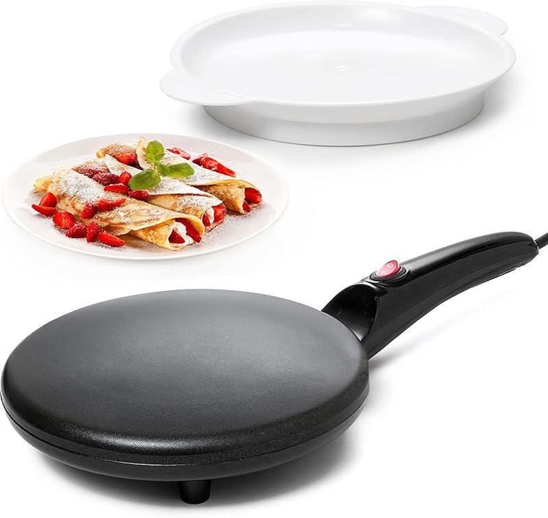 Cyber Silver Crest - Electric Crepe Maker SAND's CART Cyber Silver Crest - Electric Crepe Maker