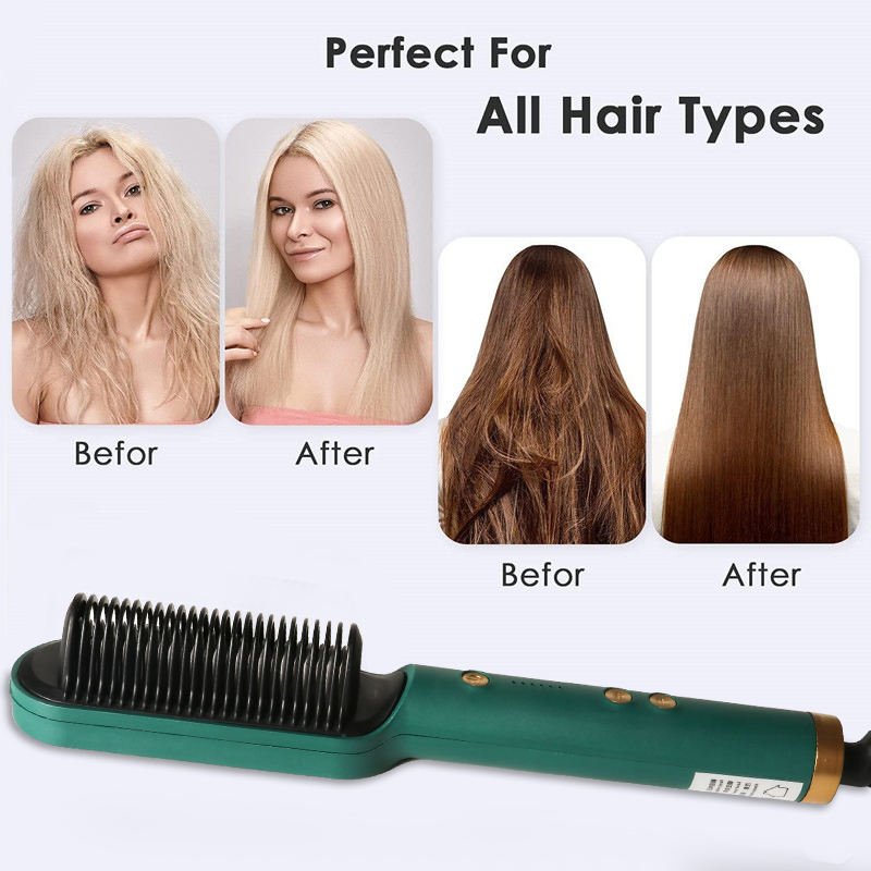 Electric Hair Straightener Comb – Silky, Frizz-Free Hair - SAND's CART