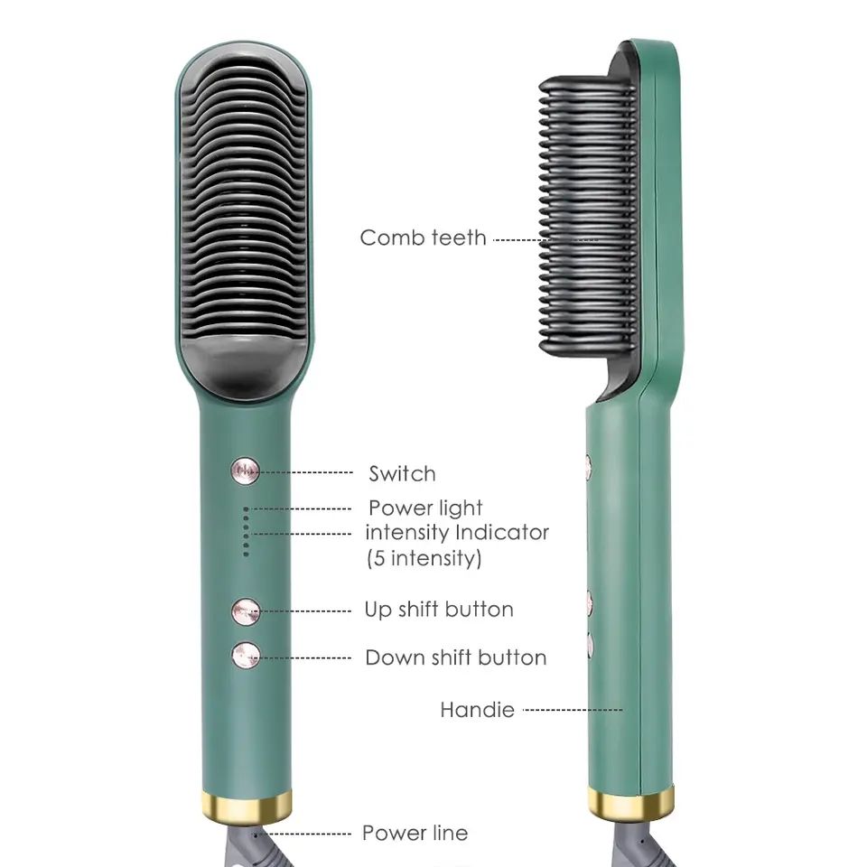 Electric Hair Straightener Comb – Silky, Frizz-Free Hair - SAND's CART