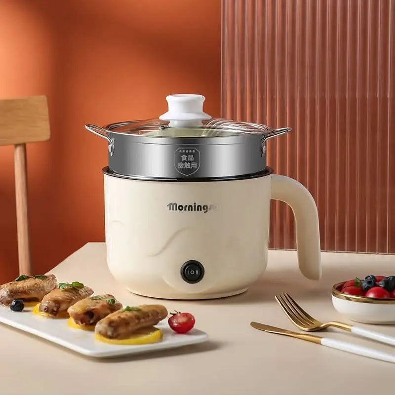 Electric Mini Cooking Pot with Lid Ⓢ SAND's CART Electric Mini Cooking Pot with Lid Ⓢ