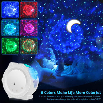 Sleeping Light Bedroom Bedside Table Lamp Starry Sky LED Mo SAND'S CART