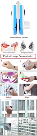 Wipe Glass Artifact Double-layer Strong Magnetic Glass Wiper Cleaning Tool SAND'S CART